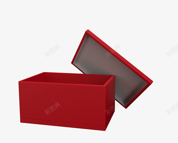 C4D红色箱子png免抠素材_新图网 https://ixintu.com C4D 礼物箱 立体 箱子 红色