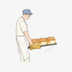 面包师矢量图素材