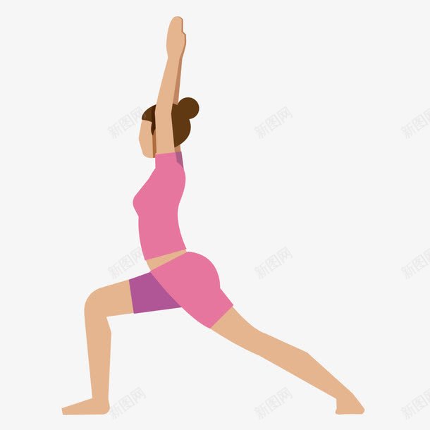 手绘瑜伽女孩png免抠素材_新图网 https://ixintu.com 健身 健身女神 放松 瑜伽 瑜伽女 肌肉女 锻炼