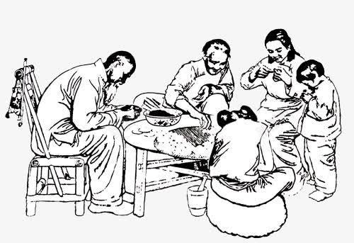 简笔画农家乐png免抠素材_新图网 https://ixintu.com psd 农家乐 包饺子 简笔画