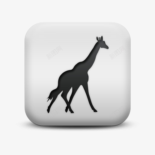 不光滑的白色的广场图标动物动物png_新图网 https://ixintu.com animal animals giraffe icon matte square white 不光滑的 不光滑的白色的广场图标动物动物长颈鹿AnimalsIcons免费下载 动物 图标 广场 白色的