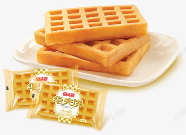 华夫饼干png免抠素材_新图网 https://ixintu.com waffle 产品实物 华夫饼 点心 黄色