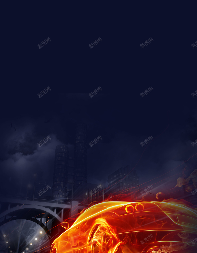 黑金炫光汽车私人定制海报背景psdpsd设计背景_新图网 https://ixintu.com 大桥 汽车 汽车广告 汽车背景 炫光 炫酷 私人定制 简约 黑金