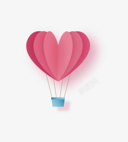 心形热气球心形热气球高清图片