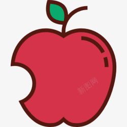 有机水果干苹果图标高清图片