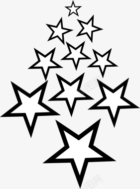 卡通五角星矢量图图标图标