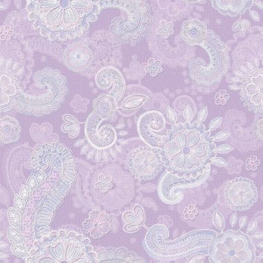 紫色花纹针织布料背景背景