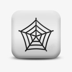 spiderweb不光滑的白色的广场图标动物蜘蛛高清图片