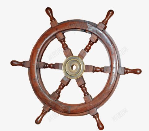 轮船掌舵png免抠素材_新图网 https://ixintu.com 指路 方向 智慧方向 木纹船舵 海盗船 船舵
