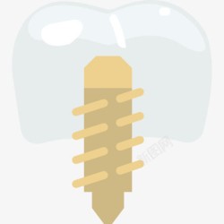 牙齿种植体植入图标高清图片
