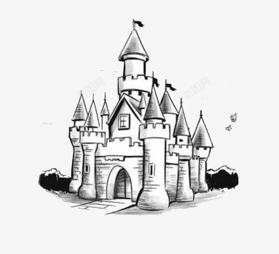 素描风格城堡简笔画图案图标png_新图网 https://ixintu.com 古堡素描 图案 城堡 城堡简笔画 简笔画 简约风格 素描风格 装饰