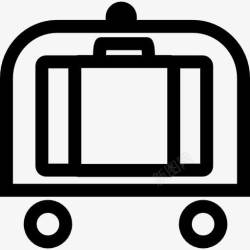 住宿工具行李车图标高清图片