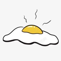 手绘煎鸡蛋煎鸡蛋卡通手绘高清图片