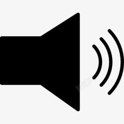 扬声器概述音箱声波的轮廓图标高清图片