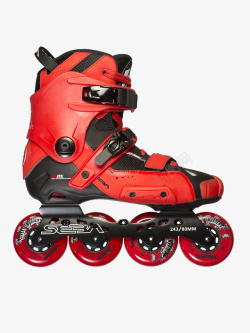 一只红色滑冰鞋装饰素材