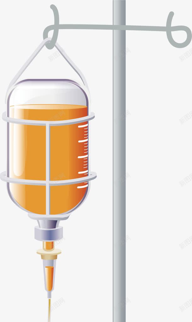输液瓶png免抠素材_新图网 https://ixintu.com 卡通 手绘 挂吊针 瓶子 输液