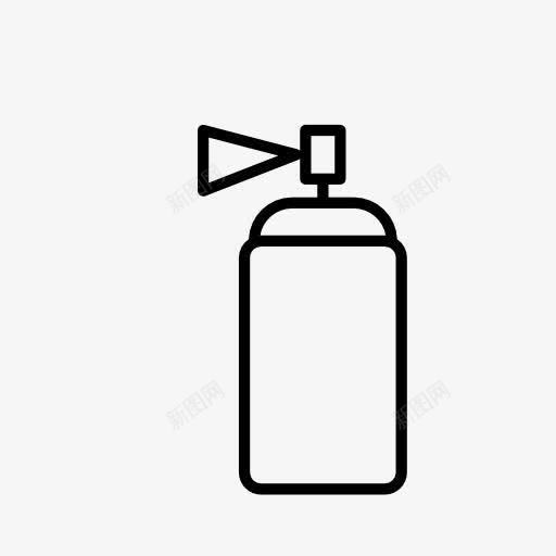 黑色喷雾瓶子图标png_新图网 https://ixintu.com 瓶子 黑色