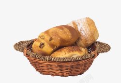 果仁面包一篮面包高清图片