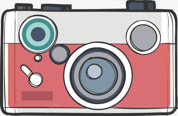 红色卡通相机png免抠素材_新图网 https://ixintu.com 卡通 卡通镜头 技术 摄影仪 摄影机 科技 红色相机 老式相机 设备 镜头