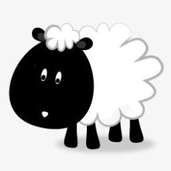 可爱羊羔可爱的小羊羔图标高清图片