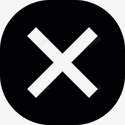十字标志在圆形广场图标png_新图网 https://ixintu.com 交叉 十字架 圆形 平方 标志 符号 黑色和白色