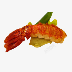 法国美食大虾尾法国菜高清图片