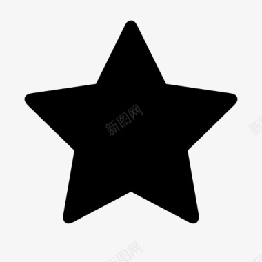 黑色五角星符号图标图标