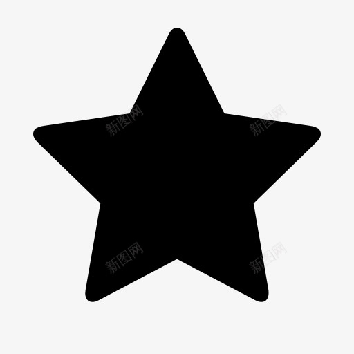 黑色五角星符号图标png_新图网 https://ixintu.com 五角星 星星 正五角星 马赛克星星