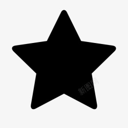 黑色五角星符号图标图标