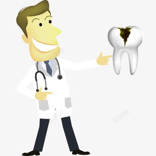 医生治疗牙病png免抠素材_新图网 https://ixintu.com 牙医医生 牙痛 牙齿治疗 牙齿疼痛