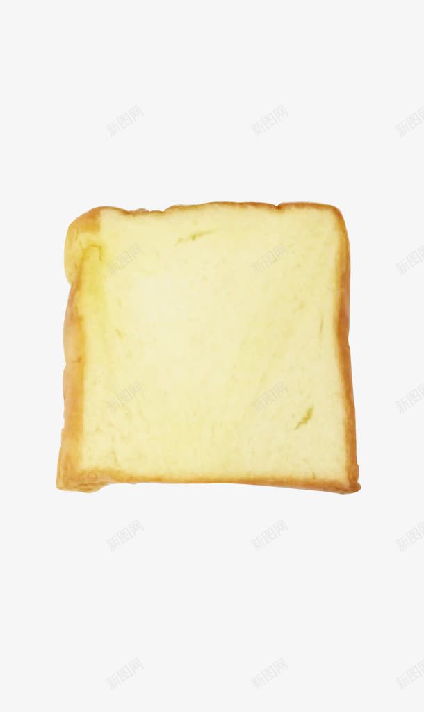 一块面包片png免抠素材_新图网 https://ixintu.com 矢量面包片 美食 零食 面包片 食物 黄色面包片