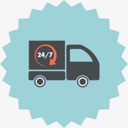 送货物流航运运输运输卡车车辆电素材