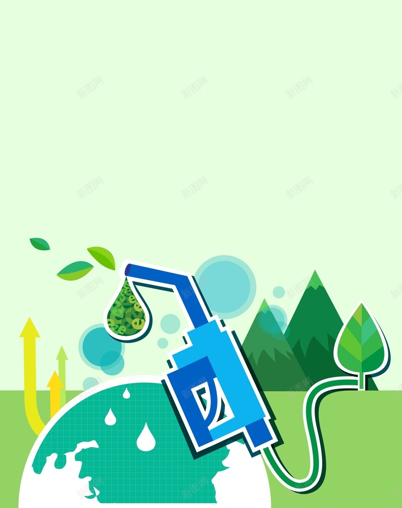 矢量扁平化环保出行背景ai设计背景_新图网 https://ixintu.com 低碳 出行 创意 加油 扁平化 海报 环保 矢量 绿色 背景 矢量图