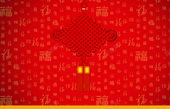 中国结红色新年节日背景背景