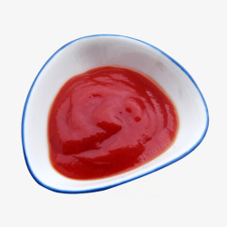 熊猫牌番茄沙司一碟番茄酱番茄沙司实物高清图片