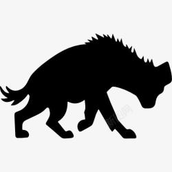 鬣狗鬣狗形状图标高清图片