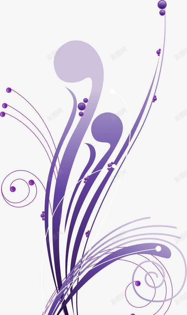 紫色线条花纹png免抠素材_新图网 https://ixintu.com AI 底纹 紫色 线条 背景 花纹