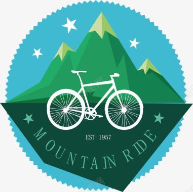 自行车logo图标图标