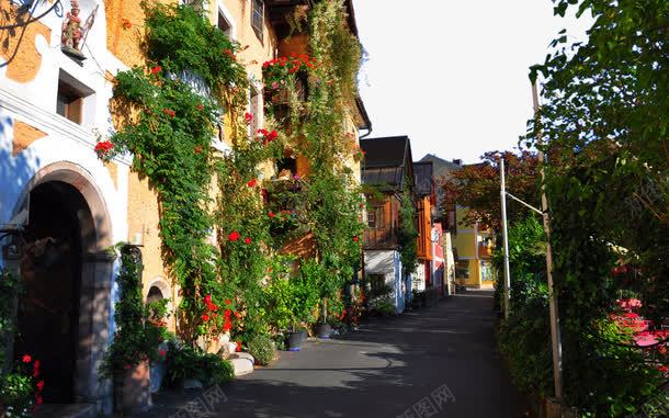 奥地利风景四psd设计背景_新图网 https://ixintu.com 名胜古迹 旅游风景 著名建筑