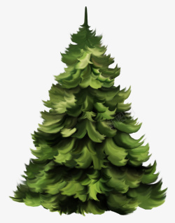 绿色漂亮圣诞树素材
