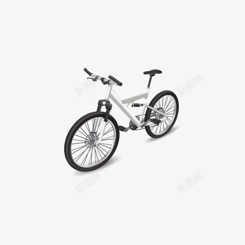 自行车装饰png免抠素材_新图网 https://ixintu.com 白色自行车 矢量装饰 自行车 装饰 车