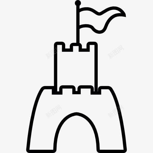 城堡的标志图标png_新图网 https://ixintu.com 中世纪要塞 城堡王国 建筑 版税 要塞