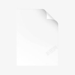 透明空白纸文件素材