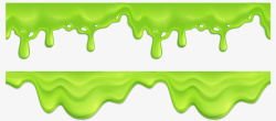 液体边框png绿色流动液体边框矢量图高清图片