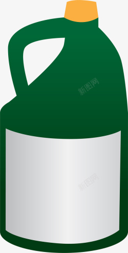 卡通绿色油桶素材