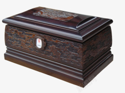 高档木雕骨灰盒实木骨灰盒产品图高清图片