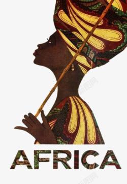 非洲黑人女子素材