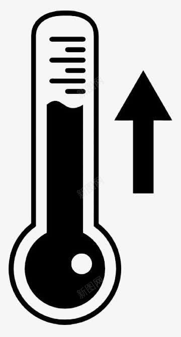 黑色卡通温度图标png_新图网 https://ixintu.com 卡通图 图标 温度 温度计 湿度图标 设计图 黑色图标