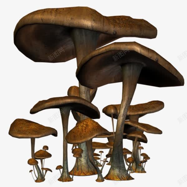 手绘蘑菇png免抠素材_新图网 https://ixintu.com 卡通 棕色 真菌 菌类 蘑菇