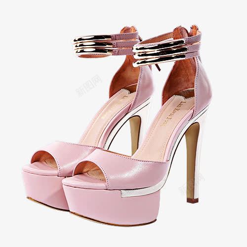 一双粉色的高跟凉鞋png免抠素材_新图网 https://ixintu.com 产品实物 凉鞋 粉色 粉色凉鞋 高跟鞋